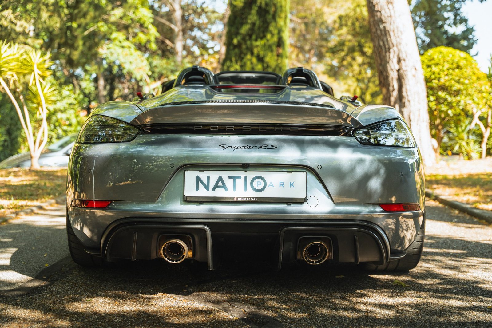 Porsche 718 Spyder RS — vue arrière, sélection NatioPark
